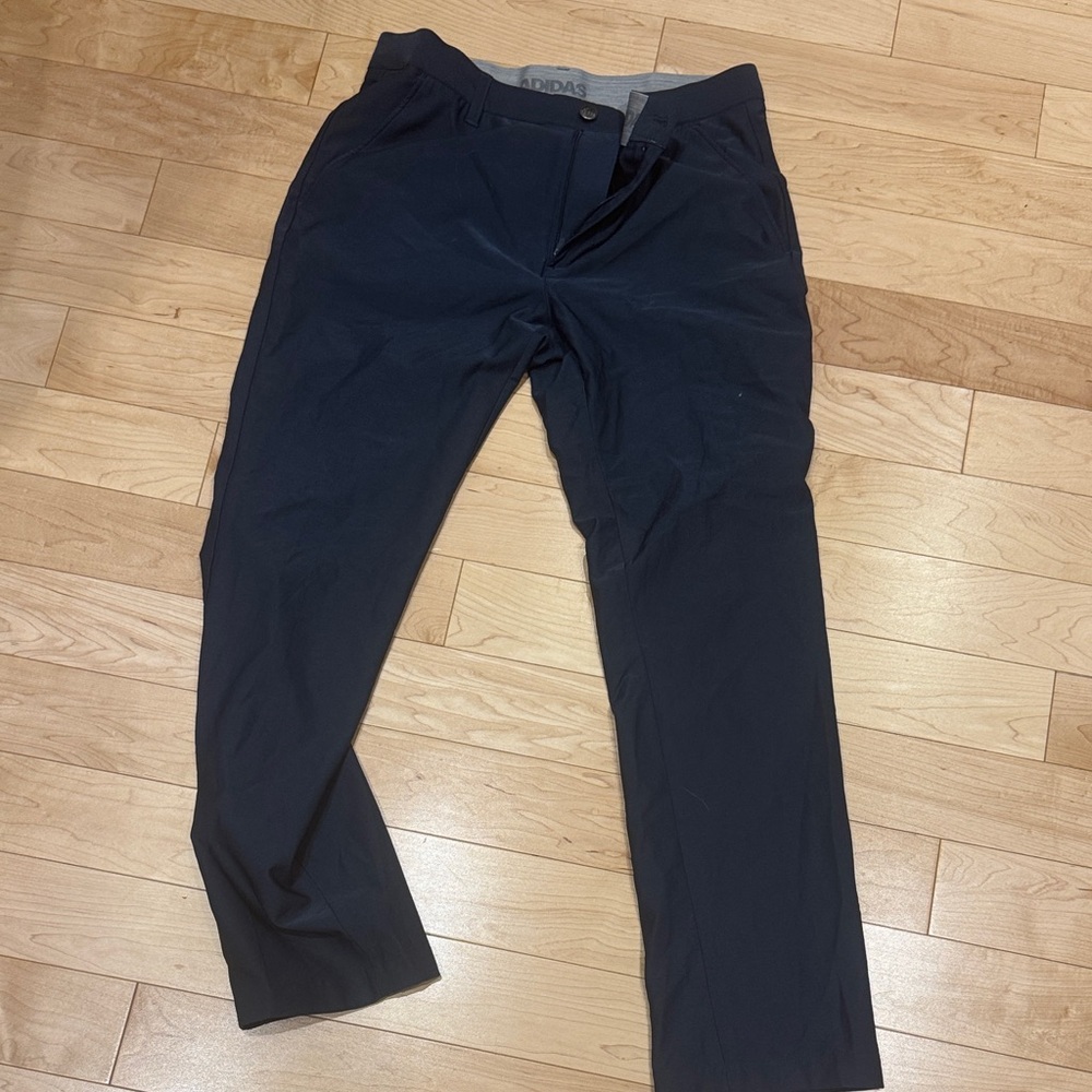 adidas Men's navy Chino-Style Performance Pants